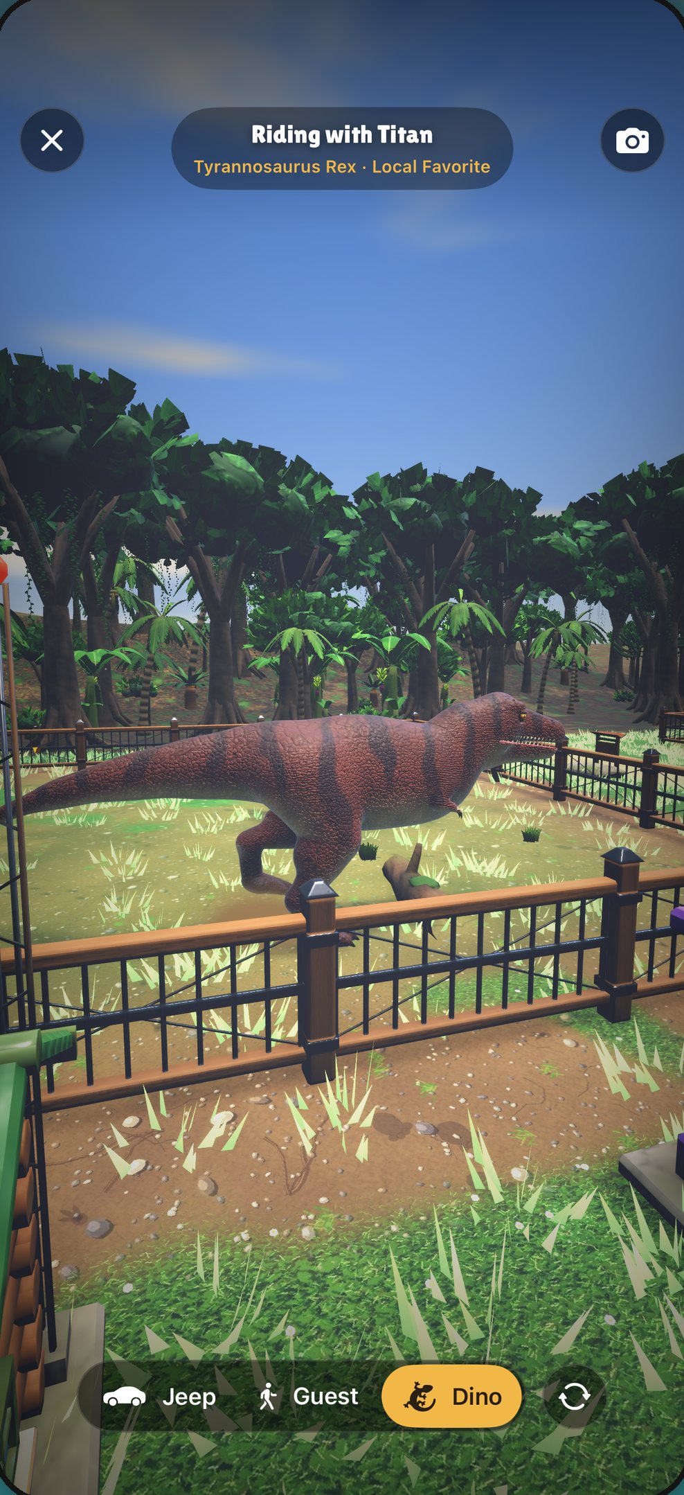 Ride through the park you built
